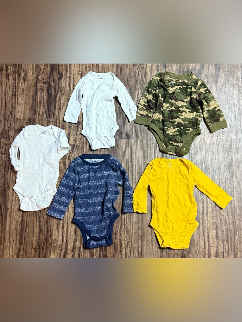 3-6 Months Baby Boys Bundle Long Sleeve Body Suits Winter Fall Infants Outfits